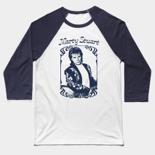 Marty Stuart / Vintage Look Country Fan Art Design Baseball T-Shirt